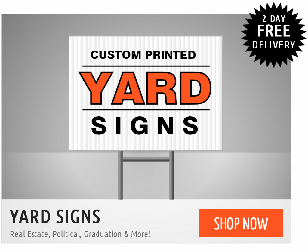 USA-Signs.com - Yard Signs for Real Estate or for Events or Political Campaigns Fast Next Day Printing with Free Overnight Delivery anywhere in the USA!